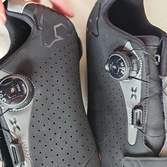 Venzo Black and Gray Cycling Shoes main image 7